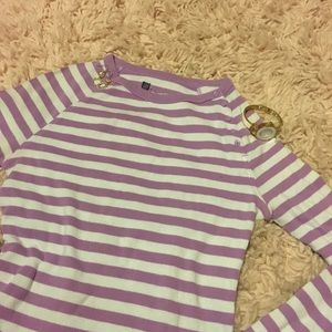 💜Purple Striped Gap Shirt